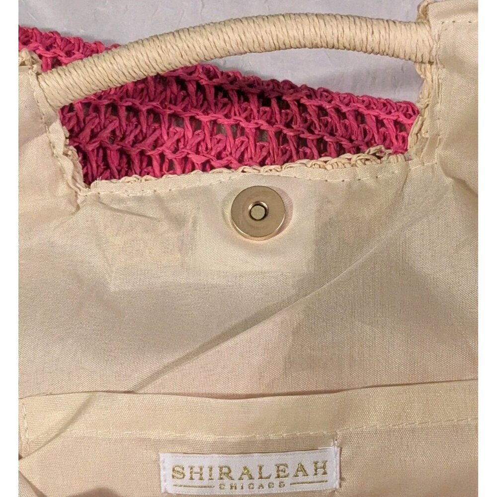 NWT Shiraleah Straw Bag Tote Latoya Sunset Tassels Chicago Paper Rainbow Purse - Picture 6 of 15